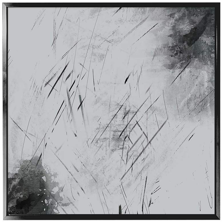 Image 1 Peak Of Gray II 37 3/4 inch Square Framed Canvas Wall Art