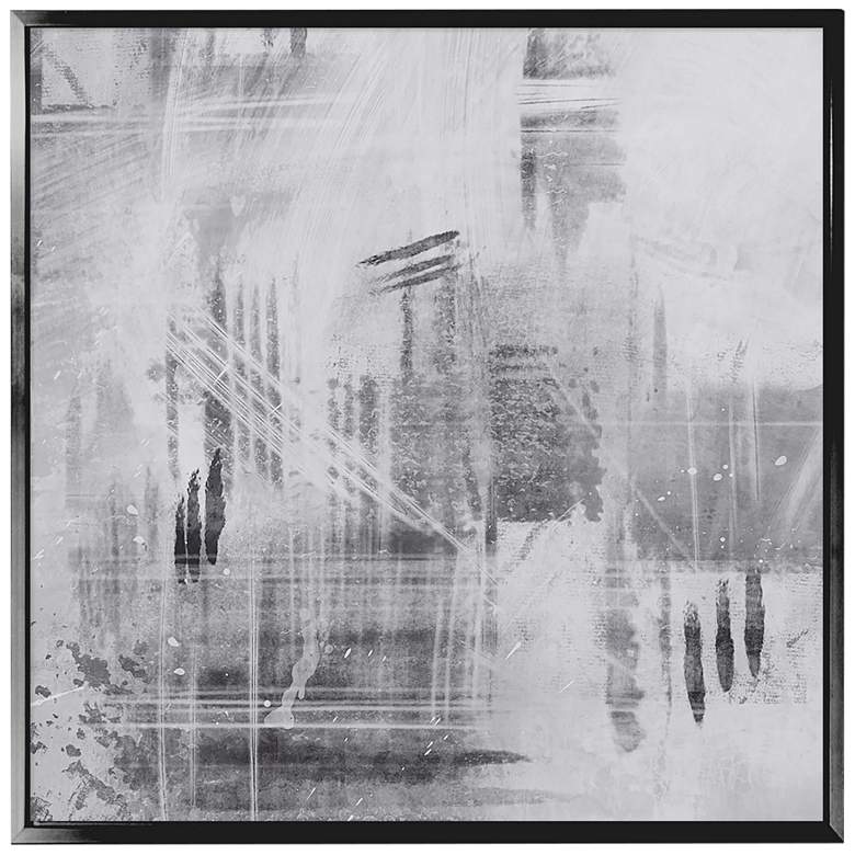 Image 1 Peak Of Gray III 37 3/4 inch Square Framed Canvas Wall Art