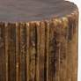4_Peaks and Valleys 14"W Oxidized Antique Gold Accent Table more views
