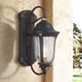 Peale Street 17" H Sand Coal and Vermeil Gold Outdoor Wall Light