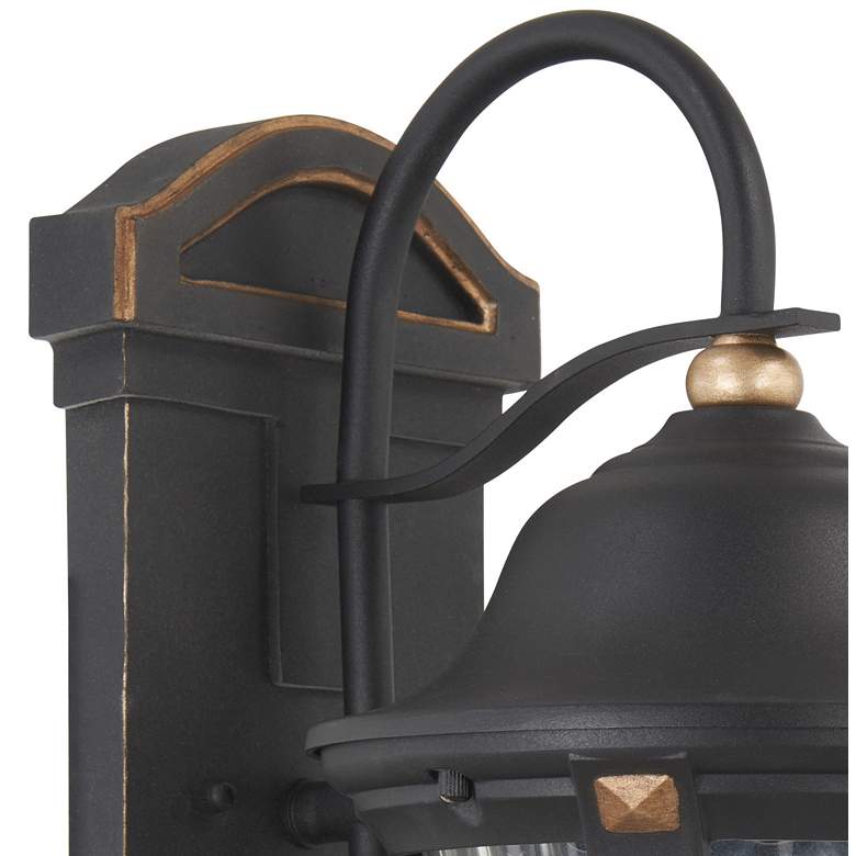 Image 4 Peale Street 17" High Sand Coal and Vermeil Gold Outdoor Wall Light more views