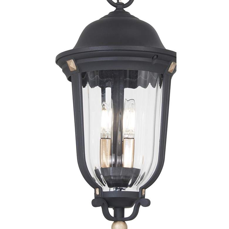 Image 3 Peale Street 20 inch High Sand Coal and Vermeil Gold Outdoor Hanging Light more views