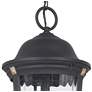 4_Peale Street 20" High Sand Coal and Vermeil Gold Outdoor Hanging Light more views