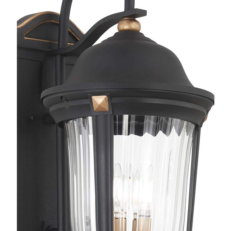 Image 3 Peale Street 28" H Sand Coal and Vermeil Gold Outdoor Wall Light more views