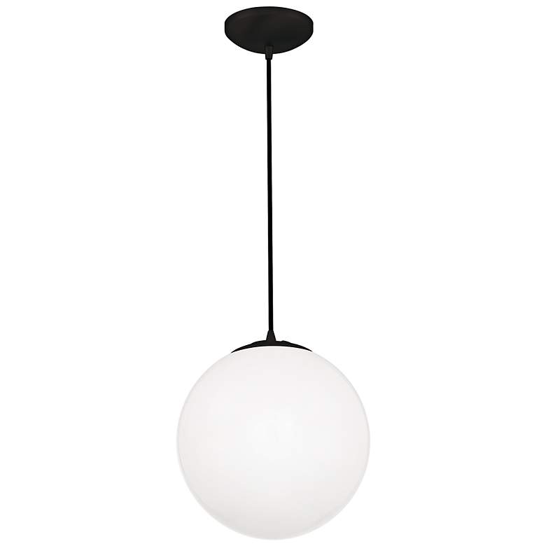 Image 6 Pearl 10" Wide Matte Black Globe Mini Pendant more views