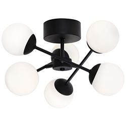 Pearl 15 3/4" Wide Black Sputnik LED Ceiling Light