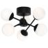 Pearl 15 3/4" Wide Black Sputnik LED Ceiling Light