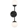 1_Pearl 17 1/4" High Black 2-Light ADA LED Wall Sconce
