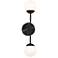 Pearl 17 1/4" High Black 2-Light ADA LED Wall Sconce
