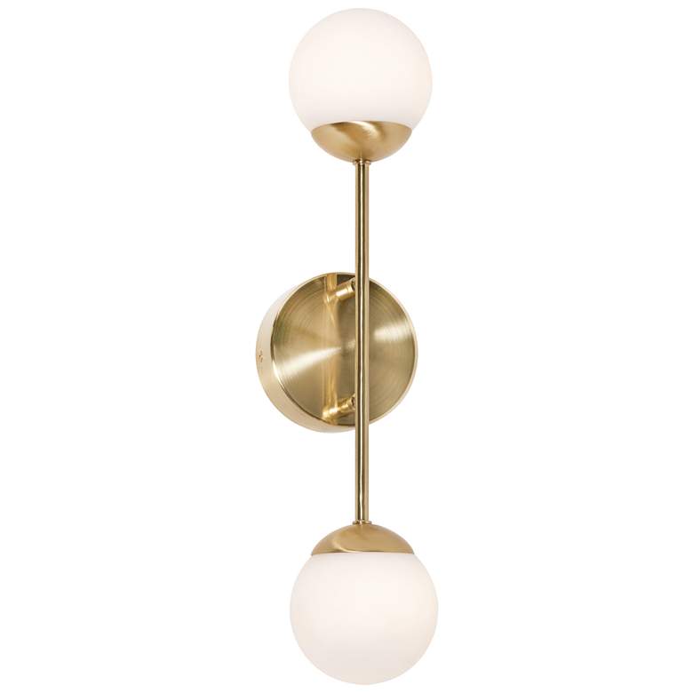 Image 1 Pearl 18 inch LED Sconce - Satin Brass