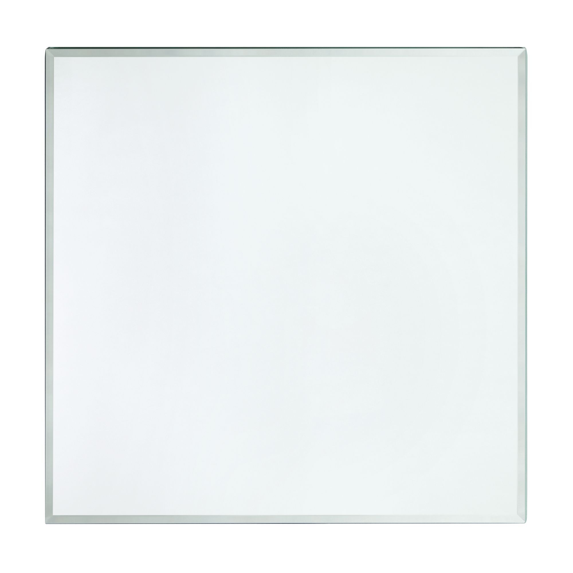 Image 2 Pearl 22" Wide Mirror and Chrome Rectangle Coffee Table more views