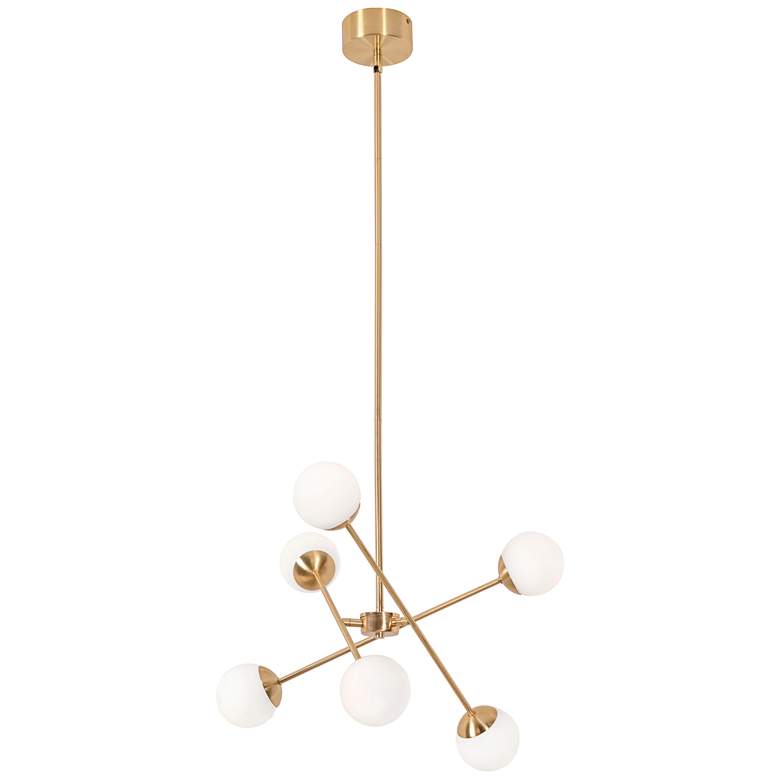 Image 1 Pearl 24 inch LED Pendant - Satin Brass