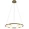 Pearl 25.6 inch Polished Brass Pendant