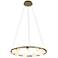 Pearl 31.5 inch Polished Brass Pendant