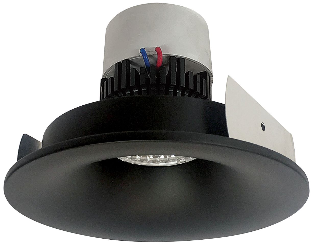 Recessed Shower Lights Lamps Plus   Pearl 4 Black 4000k Led Bullnose Regress Retrofit Trim  94v00 