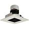 Pearl 4" Black and White LED Square Deep Cone Reflector Trim