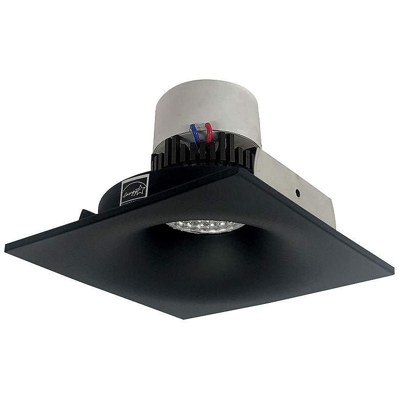 Image 1 Pearl 4" Black LED Square Bullnose Regress Retrofit Trim