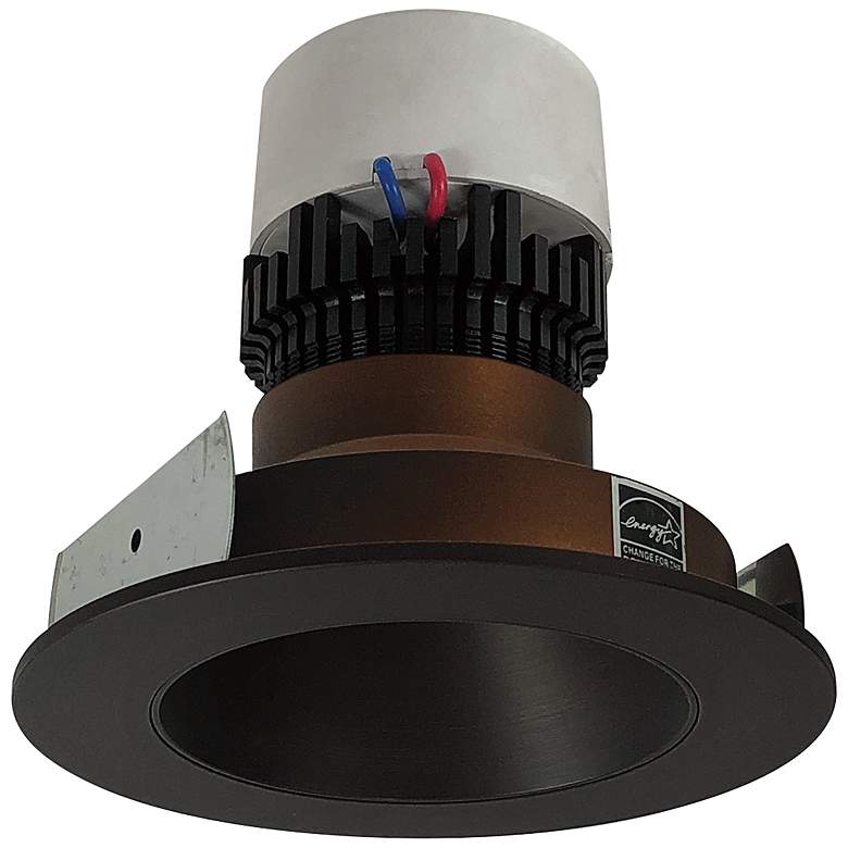 Image 1 Pearl 4" Bronze 4000K LED Deep Cone Retrofit Reflector Trim