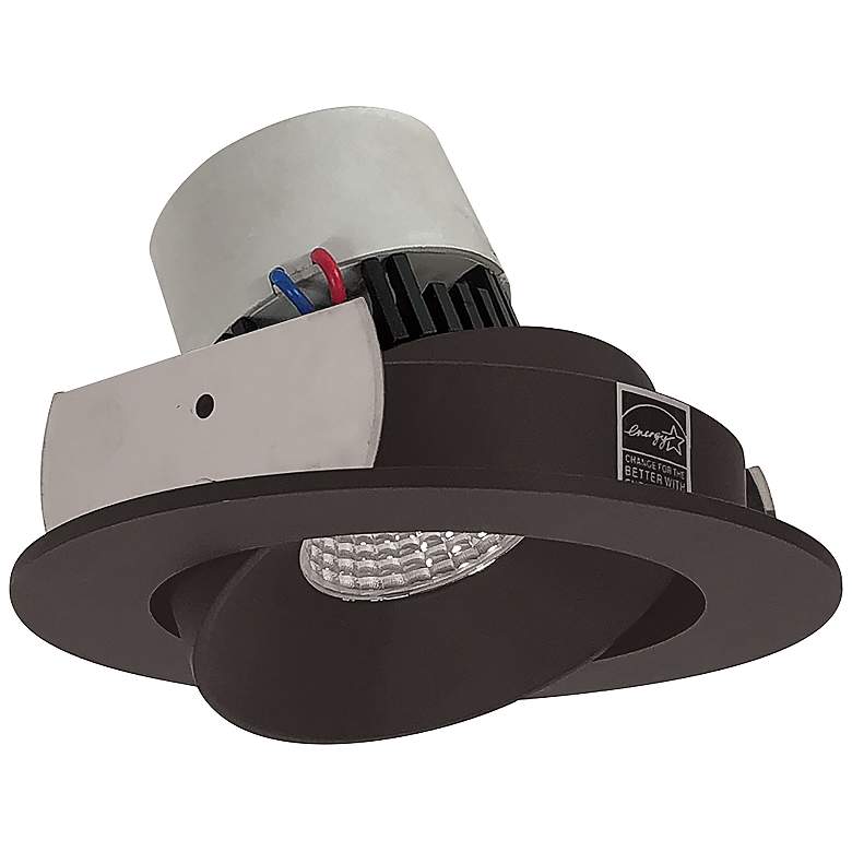 Image 1 Pearl 4" Bronze 4000K LED Round Cone Regress Retrofit Trim