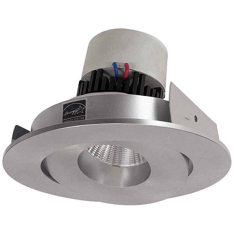 Image 1 Pearl 4" Metal 3000K LED Adjustable Gimbal Retrofit Trim
