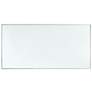 2_Pearl 48" Wide Mirror and Chrome Rectangle Coffee Table more views