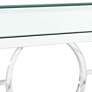 4_Pearl 48" Wide Mirror and Chrome Rectangle Coffee Table more views