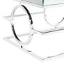 5_Pearl 48" Wide Mirror and Chrome Rectangle Coffee Table more views
