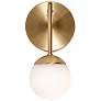 2_Pearl 8 1/2" High Satin Brass LED Wall Sconce more views