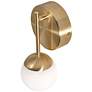 3_Pearl 8 1/2" High Satin Brass LED Wall Sconce more views