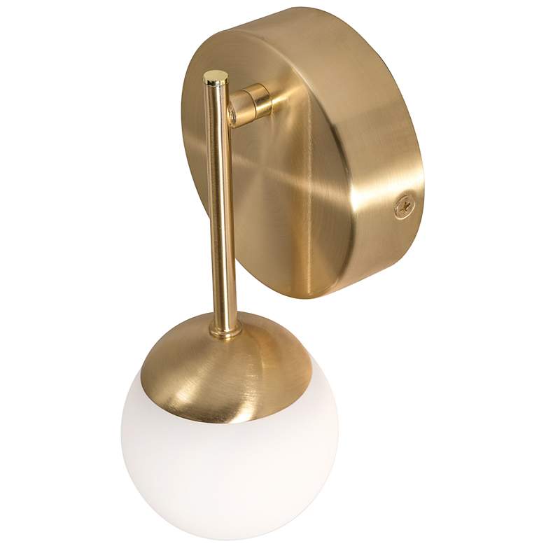 Image 3 Pearl 9" LED Sconce - Satin Brass more views