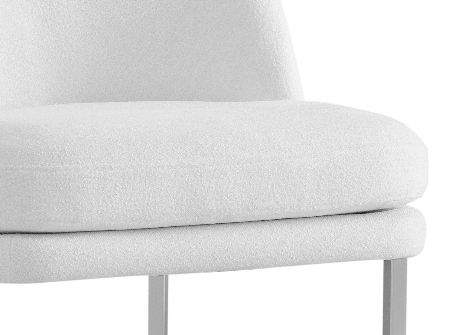 Image 3 Pearl Bone Fabric Dining Chair more views