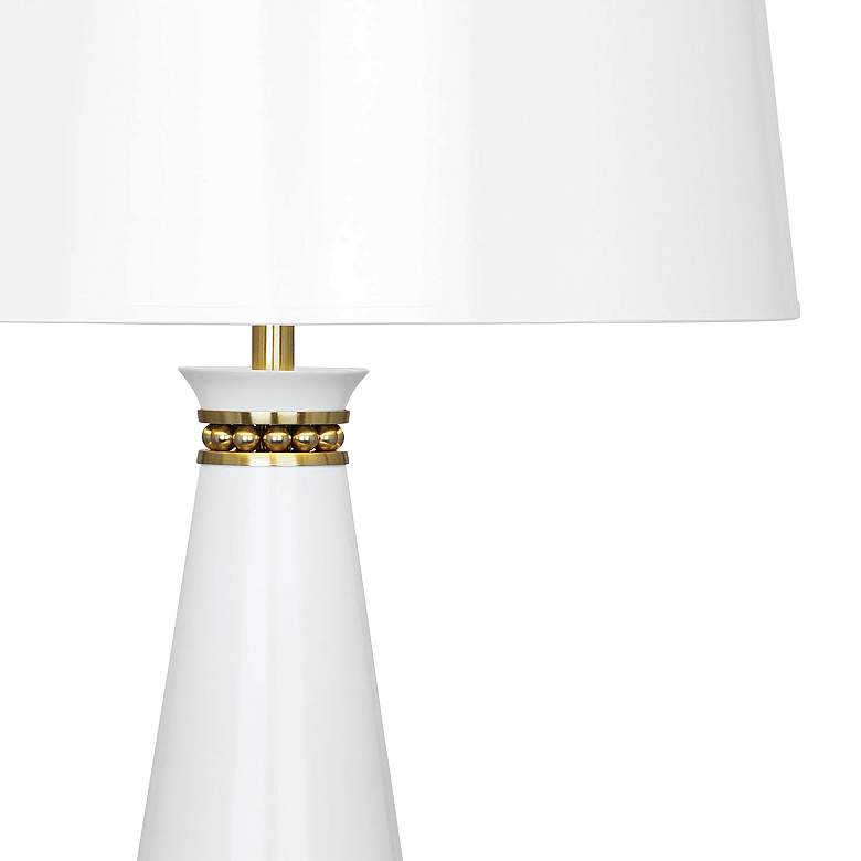 Image 2 Pearl Lily and Modern Brass Table Lamp with Lily Shade more views