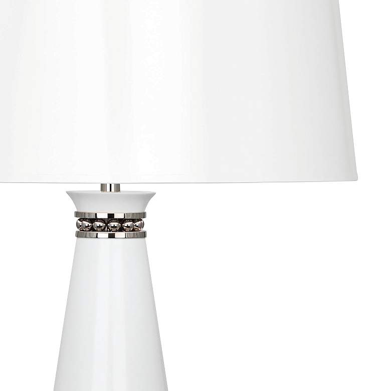 Image 2 Pearl Lily and Polished Nickel Table Lamp with Lily Shade more views