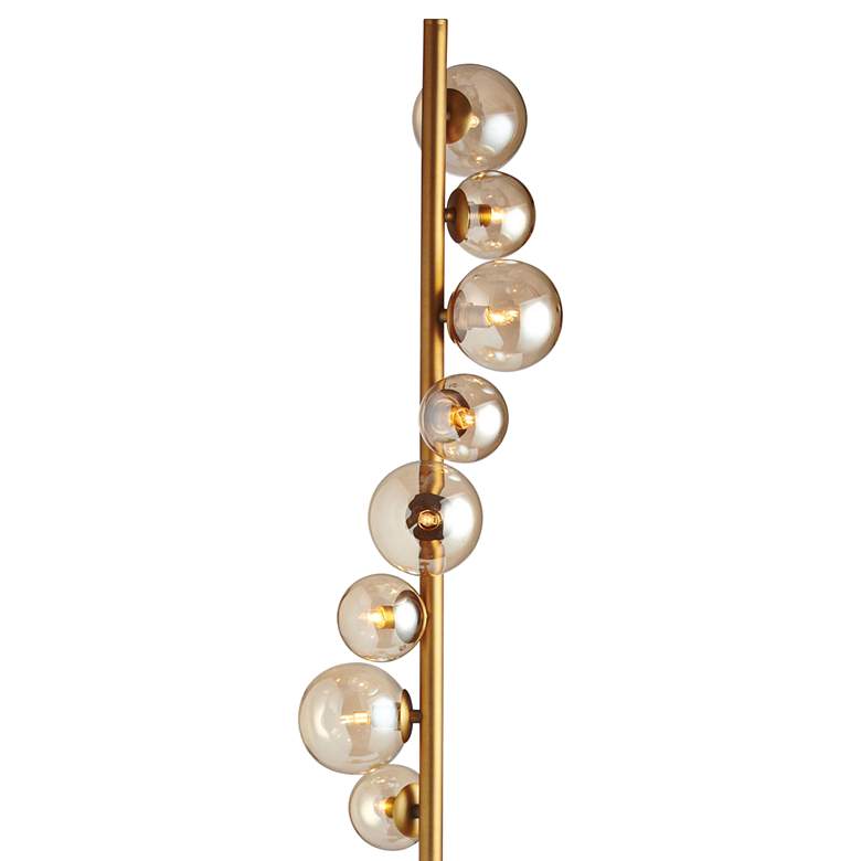 Image 2 Pearl Portrait 63" Vintage Bronze 8-Light Halogen Floor Lamp more views