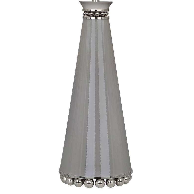 Image 2 Pearl Smokey Taupe and Nickel Table Lamp w/ Fondine Shade more views