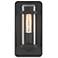 Pearl Street 6 in. 1-Light Black Modern Outdoor Wall Lantern with Glass
