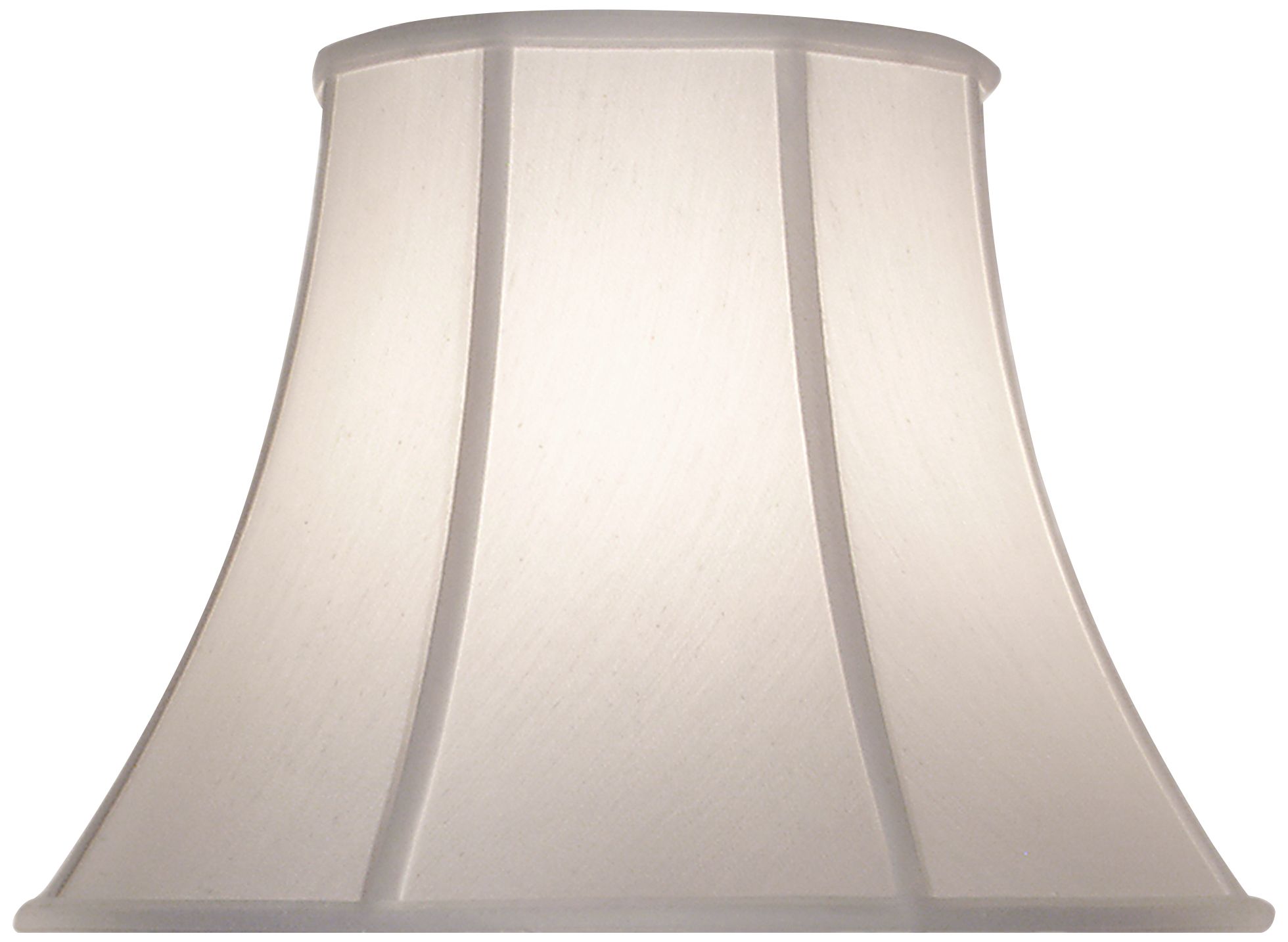 Pearl Supreme Satin Bell Lamp Shade 10x19x14 (Spider) 39R54 Lamps Plus