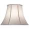 Pearl Supreme Satin Bell Lamp Shade 10x19x14 (Spider)