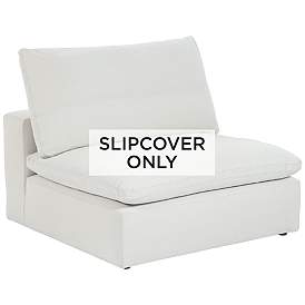 Image1 of Pearl White Slipcover for Skye Peyton Collection Armless Sectional Chairs