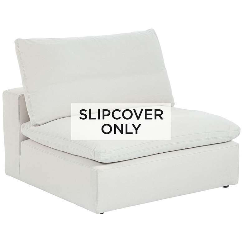 Image 1 Pearl White Slipcover for Skye Peyton Collection Armless Sectional Chairs