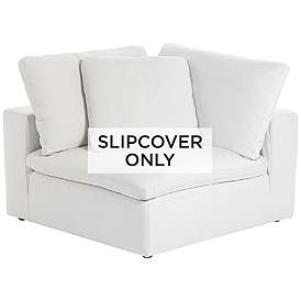 Image1 of Pearl White Slipcover for Skye Peyton Collection Corner Sectional Chairs