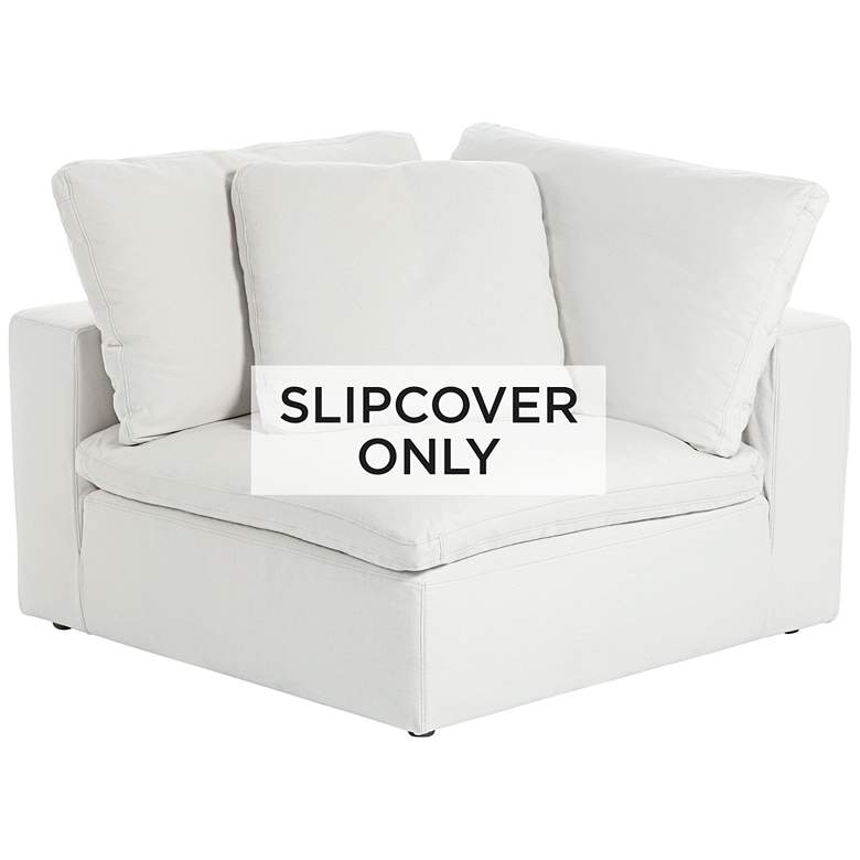 Image 1 Pearl White Slipcover for Skye Peyton Collection Corner Sectional Chairs