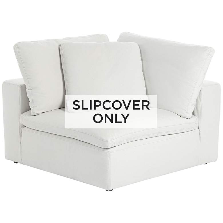 Image 1 Pearl White Slipcover for Skye Peyton Collection Corner Sectional Chairs