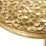 Pearla 15 3/4"W Metallic Gold Metal Accent Tables Set of 3