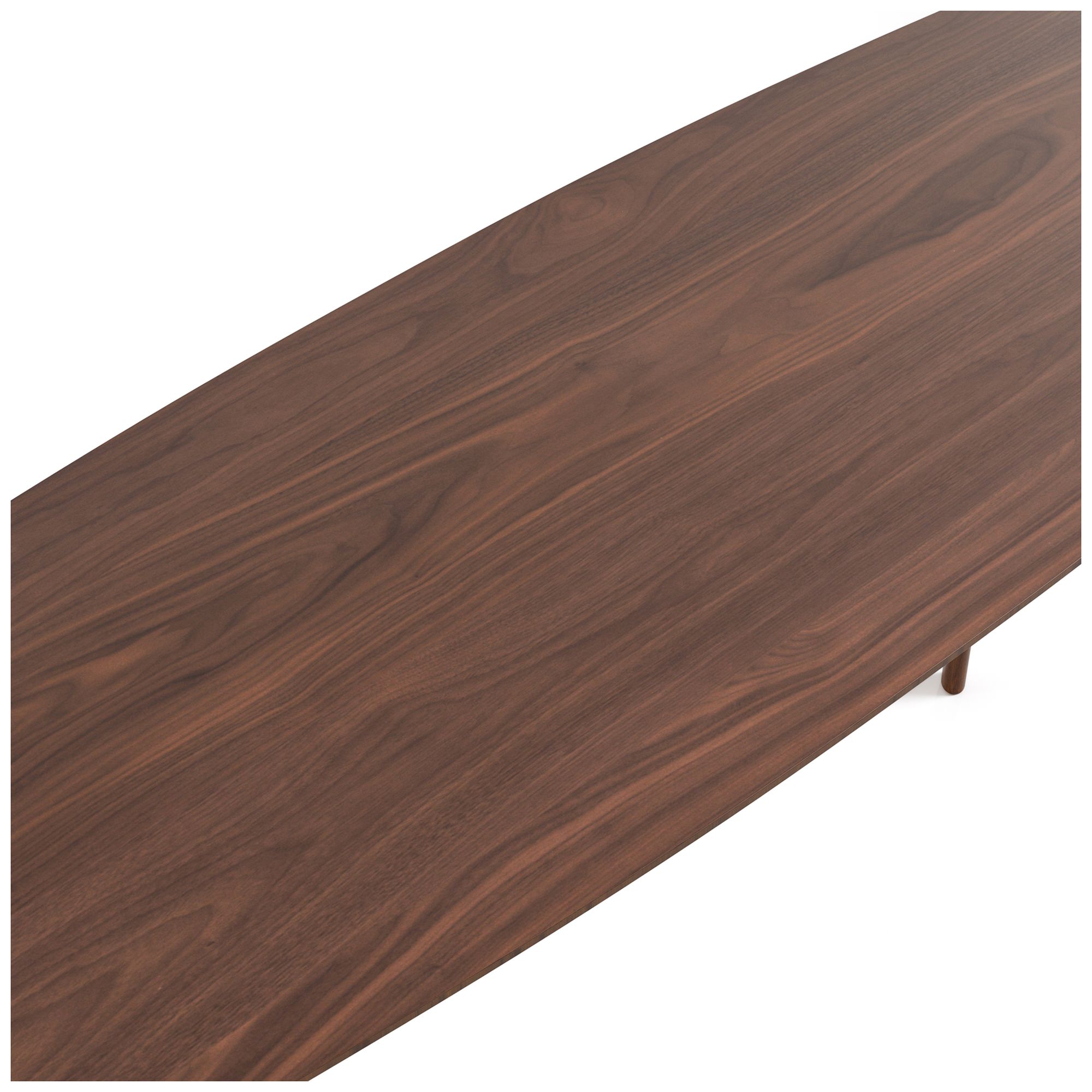 Image 7 Pearlcrest 59" Mid Century Walnut Counter Height Narrow Dining Table more views