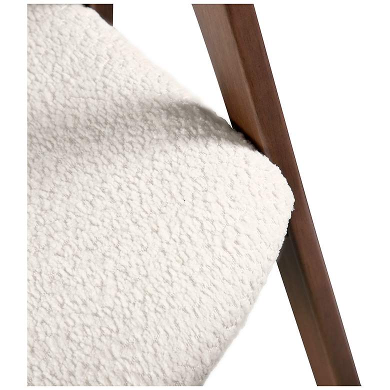 Image 5 Pearlcrest Walnut Boucle Fabric Dining Chair Set of 2 more views