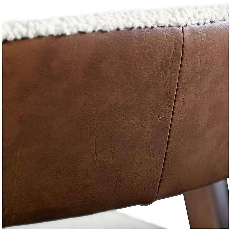 Image 7 Pearlcrest Walnut Boucle Fabric Dining Chair Set of 2 more views