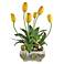Pears and Tulips 27" High Faux Floral Arrangement