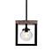 Pearsall 9 1/2" Wide Black and Walnut Mini Pendant Light