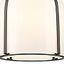 2_Pearson 12 1/4" Wide Black with Opal Glass Pendant Light more views